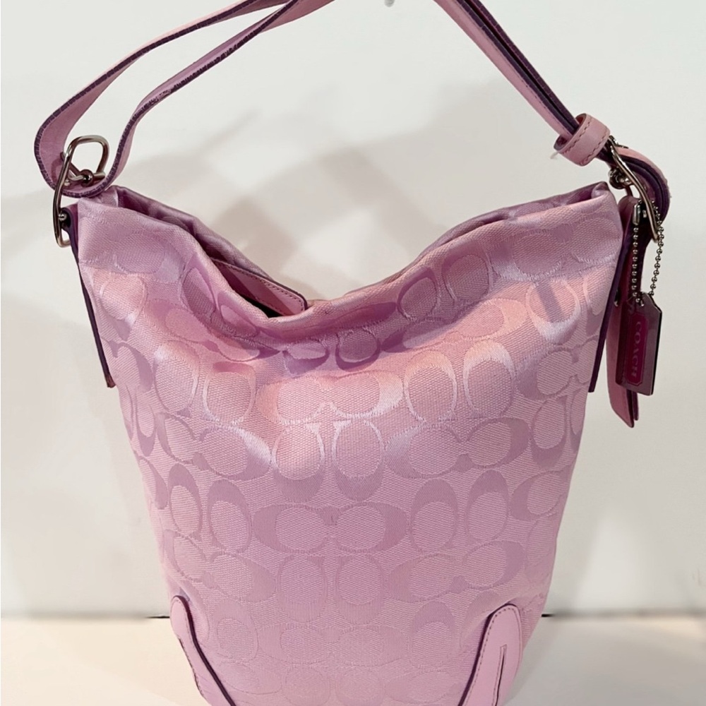 RARE PINK Vintage Coach Convertible Bucket Duffel bag